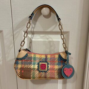 VINTAGE Dooney & Bourke Plaid Baguette Bag - Y2K Grail